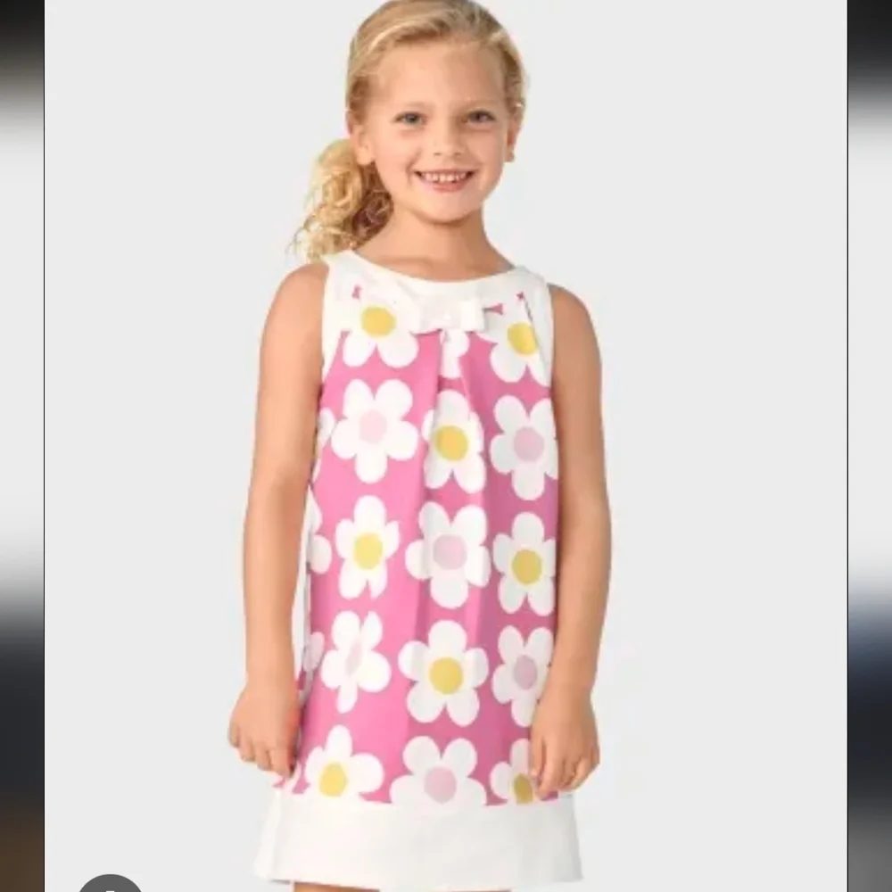 Gymboree Pink and White Floral Dress